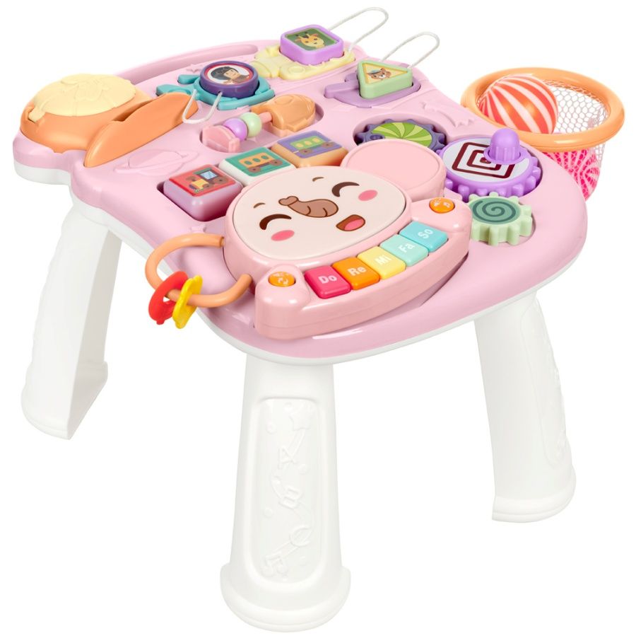 Antepremergător 3 în 1 cu măsuță interactivă detașabilă